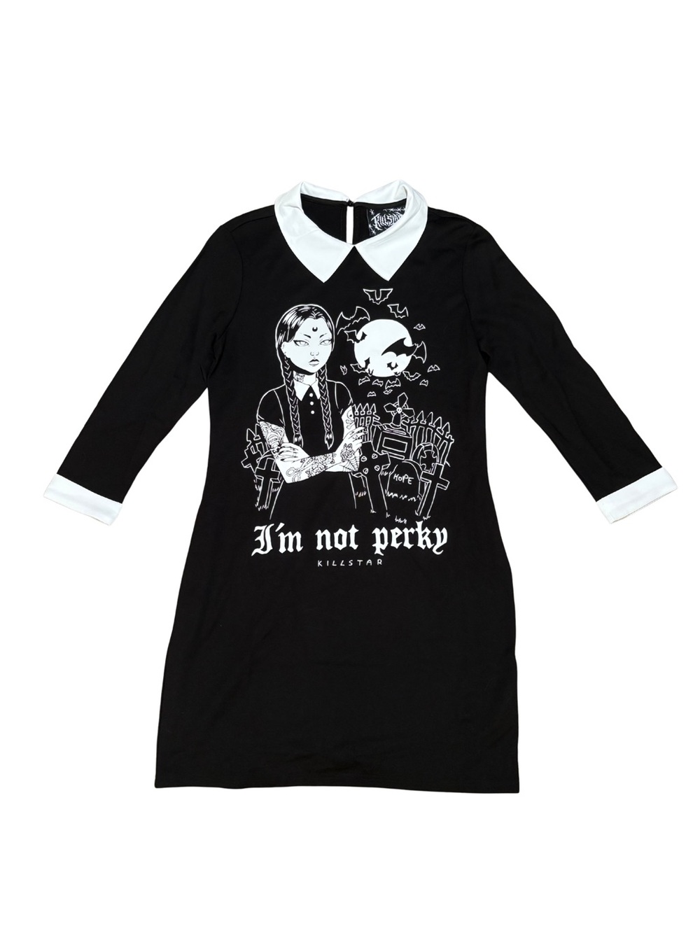 Killstar Girls' Black "I'm Not Perky" Dress